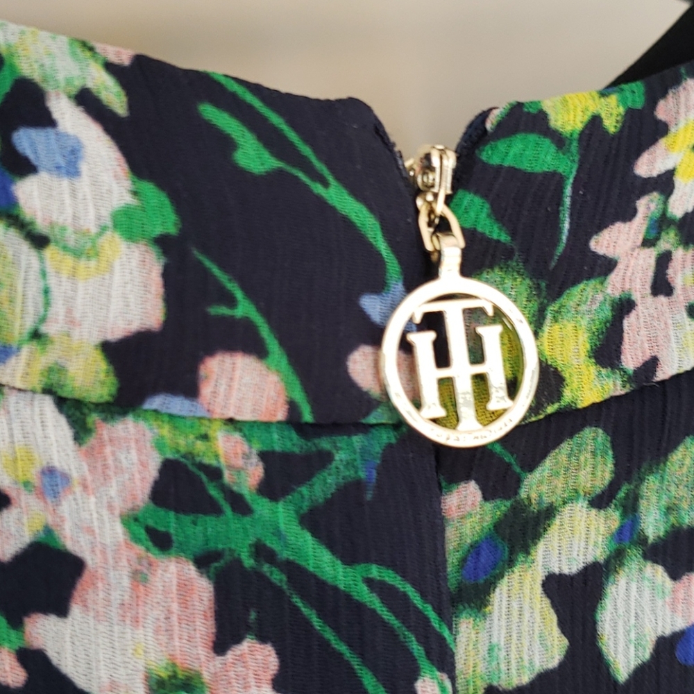 NWT Tommy Hilfiger Madeline Floral Chiffon - Picture 6 of 7